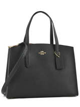 Sac Port Main Charlie Cuir Coach Noir charlie 10713