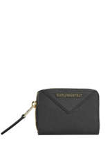 Porte-monnaie Cuir Karl lagerfeld Noir klassik COKW0004