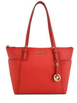 Cabas Jet Set Item Cuir Michael kors Rouge jet set item F2GTTT8L