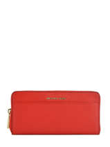 Portefeuille Leder Michael kors Rood money pieces S7GM9E9L