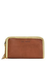 Portefeuille Mon Compagnon Cuir Paul marius Beige vintage COMPAGNO