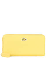 Portefeuille Lacoste Jaune l.12.12 concept NF2285PO
