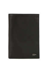 Portefeuille Cuir Lacoste Noir crocodile NH2322IL