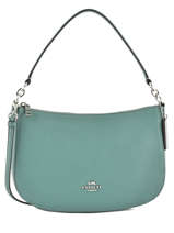 Cross Body Tas Chelsea Leder Coach Blauw chelsea 56819