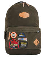 Sac  Dos 1 Compartiment Superdry Vert backpack men M91000OQ