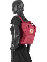 Rugzak Knken 1 Compartiment Fjallraven Roze kanken 23561-vue-porte