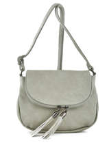 Cross Body Tas Pompon Miniprix Grijs pompon G7058