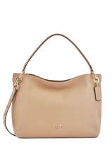 Schoudertas Clarkson Hobo Leder Coach Beige clarkson hobo 24947