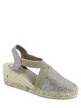 Espadrilles Triton Toni pons Zilver accessoires TRITON