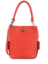 Bucket Bag Vesuvio Leder Mac douglas Rood vesuvio MEGVES-S