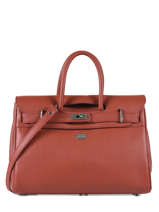 Cabas Vesuvio Cuir Mac douglas Orange vesuvio PYLVES-X
