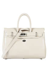 Handtas Vesuvio Leder Mac douglas Beige vesuvio PYLVES-X