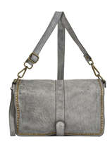 Cross Body Tas Dewashed Leder Milano Grijs dewashed DE17112