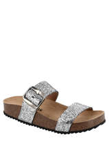 Slippers So Rock Uit Leder Plakton Blauw accessoires ROCK