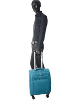 Handbagage Travel Blauw snow 12208-S-vue-porte