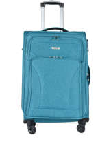 Soepele Reiskoffer Snow Travel Blauw snow 12208-M