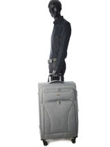 Valise Souple Snow Snow Travel Gris snow 12208-L-vue-porte