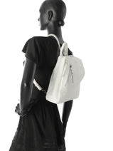 Sac  Dos Gracieuse Hexagona Blanc gracieuse 315306-vue-porte