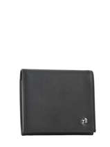Porte-cartes Porte-monnaie Cuir Texier Noir achille 41039