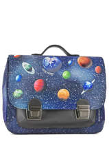 Cartable Jeune premier Bleu canvas ITD18