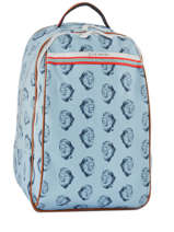 Rugzak James Jeune premier Blauw canvas JA018