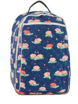 Sac  Dos James Jeune premier Bleu canvas JA018