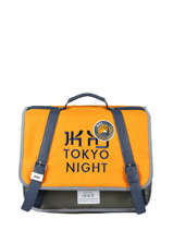 Boekentas 1 Compartiment Ikks Geel backpacker in tokyo 18-35836