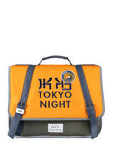 Cartable 2 Compartiments Ikks Jaune backpacker in tokyo 18-38836