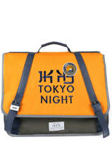 Cartable 2 Compartiments Ikks Jaune backpacker in tokyo 18-41836