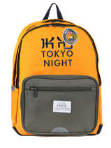 Sac  Dos 2 Compartiments Ikks Jaune backpacker in tokyo 18-63836