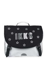 Cartable 2 Compartiments Ikks Noir lucy in the sky 18-38811