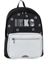 Sac  Dos 2 Compartiments Ikks Noir lucy in the sky 18-63811