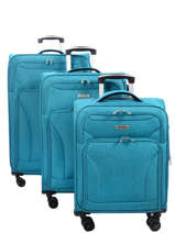 Soepele Reiskoffer Snow Snow Travel Blauw snow 12208LOT