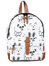 Rugzak Mini Kidzroom Zwart black and white 30-8178