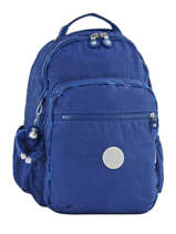 Sac  Dos 1 Compartiment + Pc 15'' Kipling Bleu go school 116