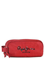 Trousse 3 Compartiments Pepe jeans Rouge harlow 66847