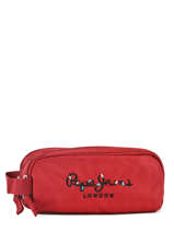 Pennenzak 3 Compartimenten Pepe jeans Rood harlow 66847