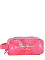 Trousse 3 Compartiments Pepe jeans Rose kasandra 60647