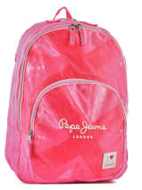 Rugzak 2 Compartimenten Pepe jeans Roze kasandra 60624