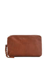 Trousse Vintage Cuir Paul marius Marron vintage ADELE