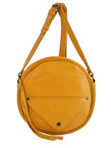 Sac Bandoulire Ecrin Cuir Paul marius Jaune vintage ECRIN