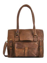 Sac Lerive Gauche M  Cuir Paul marius Marron vintage M