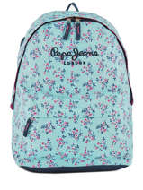 Sac  Dos 1 Compartiment Pepe jeans Vert denise 60123