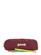 Trousse 1 Compartiment Army Schott Marron army 18-11704-vue-porte