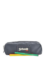 Trousse 1 Compartiment Schott Argent army 18-11708-vue-porte
