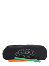 Trousse 1 Compartiment Schott Violet college 18-11722-vue-porte