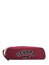 Trousse 1 Compartiment College Schott Marron college 18-11724