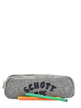 Trousse 1 Compartiment Schott Argent college 18-11728-vue-porte