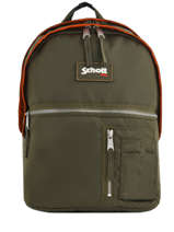 Sac  Dos 2 Compartiments Schott Vert army 18-63707