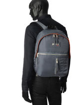 Sac  Dos 1 Compartiment Schott Argent army 18-62708-vue-porte